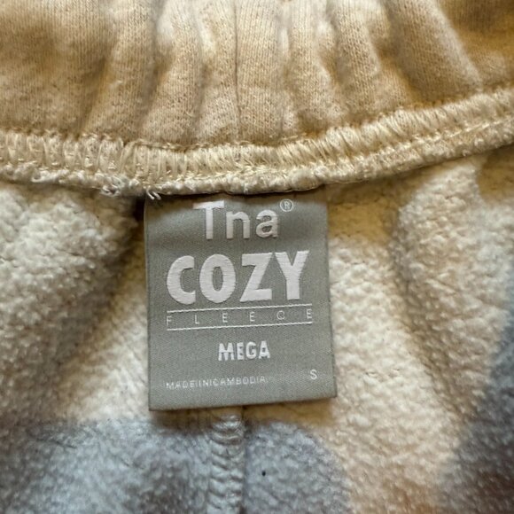 Aritzia TNA Cozy Fleece Mega Sweatpants S Light Heather Grey Oversized Joggers - Picture 5 of 5